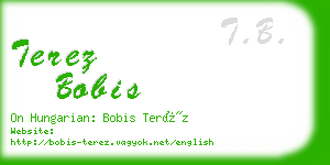 terez bobis business card